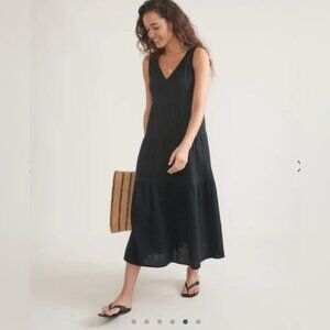 Marine Layer NWOT Corinne Maxi Dress 100% Cotton Size Small